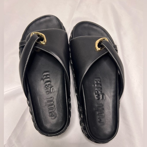 Cult Gaia Women's Blythe Platform Slide Sandals Size 37 NWOT - Picture 1 of 7